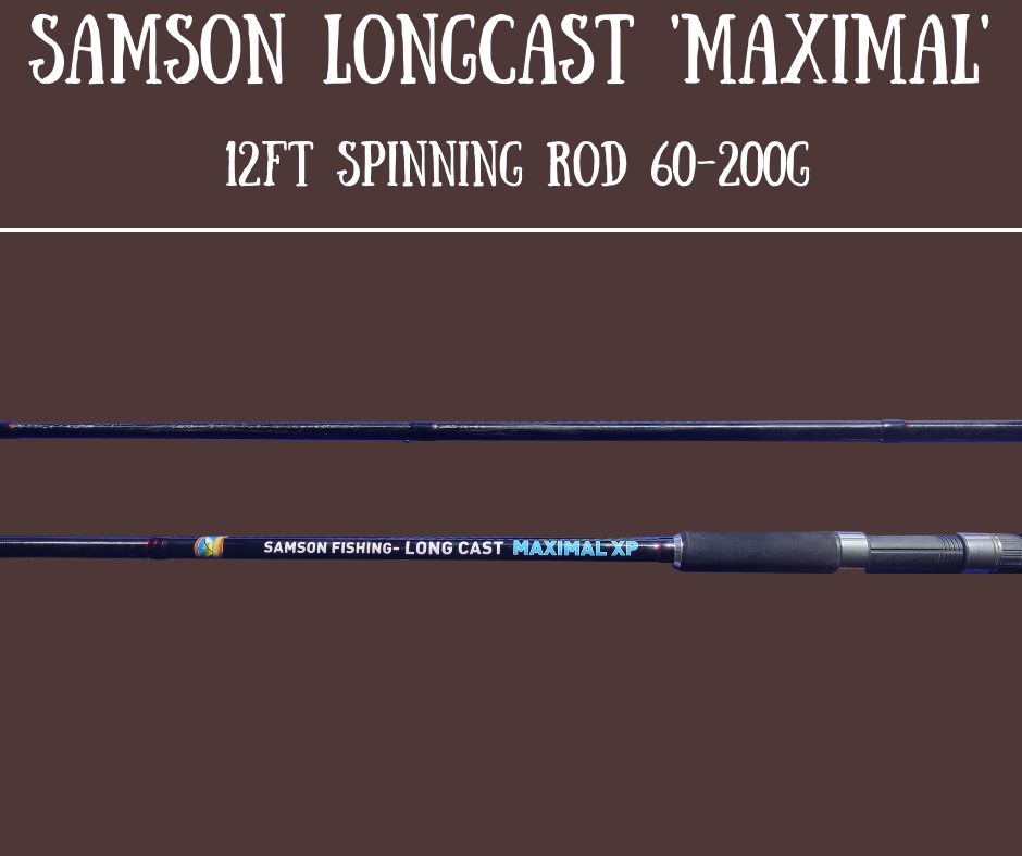 Samson Long Cast 12ft Spinning Rod - MAXIMAL – Samson Lures USA